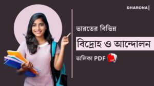 ব্রিটিশ বিরোধী আন্দোলন PDF [2025 Updated] | ভারতের বিভিন্ন বিদ্রোহ ও আন্দোলন তালিকা PDF